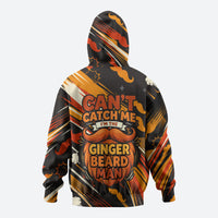 World Beard Day Zip Hoodie Ginger Beard Man Pride - Retro Comic