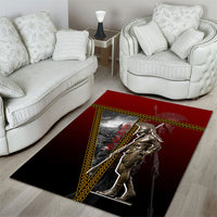 Ares Greek God Of War Area Rug Warrior Ancient Greek Mythology Art