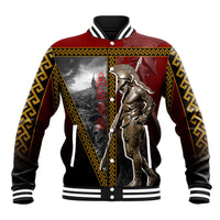 Ares Greek God Of War Baseball Jacket Warrior Ancient Greek Mythology Art