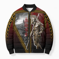 Ares Greek God Of War Bomber Puffer Jacket Warrior Ancient Greek Mythology Art