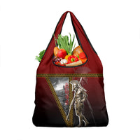 Ares Greek God Of War Grocery Bag Warrior Ancient Greek Mythology Art