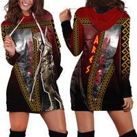 Ares Greek God Of War Hoodie Dress Warrior Ancient Greek Mythology Art