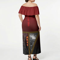 Ares Greek God Of War Off Shoulder Maxi Dress Warrior Ancient Greek Mythology Art