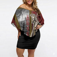 Ares Greek God Of War Off Shoulder Short Dress Warrior Ancient Greek Mythology Art