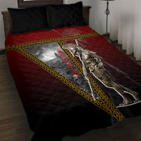 Ares Greek God Of War Quilt Bed Set Warrior Ancient Greek Mythology Art