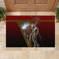 Ares Greek God Of War Rubber Doormat Warrior Ancient Greek Mythology Art