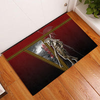 Ares Greek God Of War Rubber Doormat Warrior Ancient Greek Mythology Art