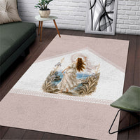 Aphrodite Greek Goddess Area Rug Classical Mythology Vintage Art Ocean Scene