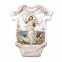 Aphrodite Greek Goddess Baby Onesie Classical Mythology Vintage Art Ocean Scene