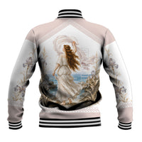 Aphrodite Greek Goddess Baseball Jacket Classical Mythology Vintage Art Ocean Scene