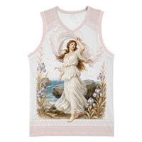 Aphrodite Greek Goddess Basketball Jersey Classical Mythology Vintage Art Ocean Scene