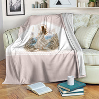 Aphrodite Greek Goddess Blanket Classical Mythology Vintage Art Ocean Scene