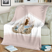 Aphrodite Greek Goddess Blanket Classical Mythology Vintage Art Ocean Scene