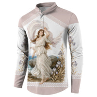 Aphrodite Greek Goddess Button Sweatshirt Classical Mythology Vintage Art Ocean Scene