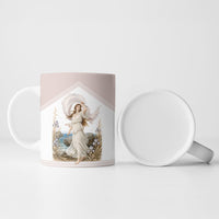 Aphrodite Greek Goddess Ceramic Mug Classical Mythology Vintage Art Ocean Scene