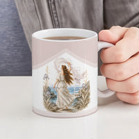 Aphrodite Greek Goddess Ceramic Mug Classical Mythology Vintage Art Ocean Scene