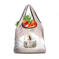 Aphrodite Greek Goddess Grocery Bag Classical Mythology Vintage Art Ocean Scene