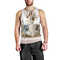Aphrodite Greek Goddess Men Tank Top Classical Mythology Vintage Art Ocean Scene