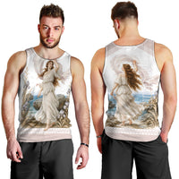 Aphrodite Greek Goddess Men Tank Top Classical Mythology Vintage Art Ocean Scene