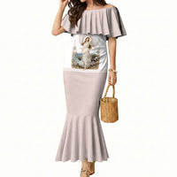 Aphrodite Greek Goddess Mermaid Dress Classical Mythology Vintage Art Ocean Scene