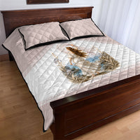 Aphrodite Greek Goddess Quilt Bed Set Classical Mythology Vintage Art Ocean Scene