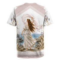 Aphrodite Greek Goddess Rugby Jersey Classical Mythology Vintage Art Ocean Scene