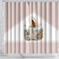 Aphrodite Greek Goddess Shower Curtain Classical Mythology Vintage Art Ocean Scene