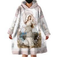 Aphrodite Greek Goddess Wearable Blanket Hoodie Classical Mythology Vintage Art Ocean Scene