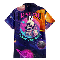 Skull Family Matching Mermaid Dress and Hawaiian Shirt I Love You in every Universe Cosmic Abstract Art - Wonder Print Shop