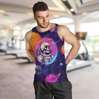 Skull Men Tank Top I Love You in every Universe Cosmic Abstract Art - Wonder Print Shop