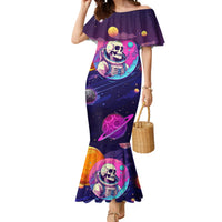 Skull Mermaid Dress I Love You in every Universe Cosmic Abstract Art - Wonder Print Shop