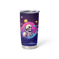 Skull Tumbler Cup I Love You in every Universe Cosmic Abstract Art - Wonder Print Shop
