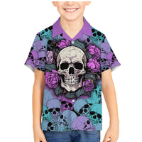 Skull Pattern Family Matching Mermaid Dress and Hawaiian Shirt Your Are Not Hard To Love - Wonder Print Shop