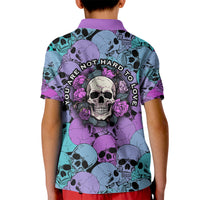 Skull Pattern Kid Polo Shirt Your Are Not Hard To Love - Wonder Print Shop