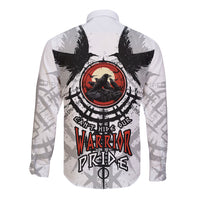 Viking Ravens Long Sleeve Button Shirt Can't Hide Our Warrior Pride - Wonder Print Shop