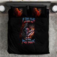 If This Flag Offends You I'll Help You Pack Skull Bedding Set - Wonder Print Shop