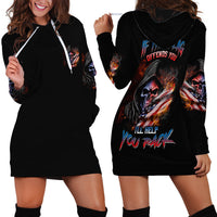 If This Flag Offends You I'll Help You Pack Skull Hoodie Dress - Wonder Print Shop
