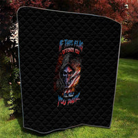 If This Flag Offends You I'll Help You Pack Skull Quilt - Wonder Print Shop