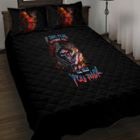 If This Flag Offends You I'll Help You Pack Skull Quilt Bed Set - Wonder Print Shop