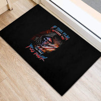 If This Flag Offends You I'll Help You Pack Skull Rubber Doormat - Wonder Print Shop