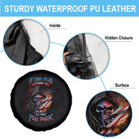 If This Flag Offends You I'll Help You Pack Skull Spare Tire Cover - Wonder Print Shop