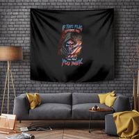 If This Flag Offends You I'll Help You Pack Skull Tapestry - Wonder Print Shop