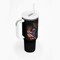 If This Flag Offends You I'll Help You Pack Skull Tumbler With Handle - Wonder Print Shop