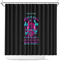 i-can-go-from-regular-b-to-burn-shower-curtain
