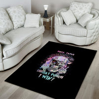 Rock Paper Throat Punch I Win Area Rug - Wonder Print Shop