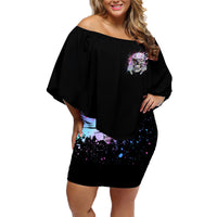 Rock Paper Throat Punch I Win Family Matching Off Shoulder Short Dress and Hawaiian Shirt - Wonder Print Shop