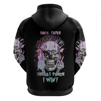 Rock Paper Throat Punch I Win Hoodie - Wonder Print Shop