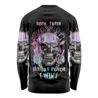 Rock Paper Throat Punch I Win Long Sleeve Shirt - Wonder Print Shop