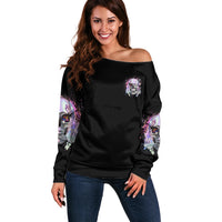Rock Paper Throat Punch I Win Off Shoulder Sweater - Wonder Print Shop