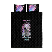 Rock Paper Throat Punch I Win Quilt Bed Set - Wonder Print Shop